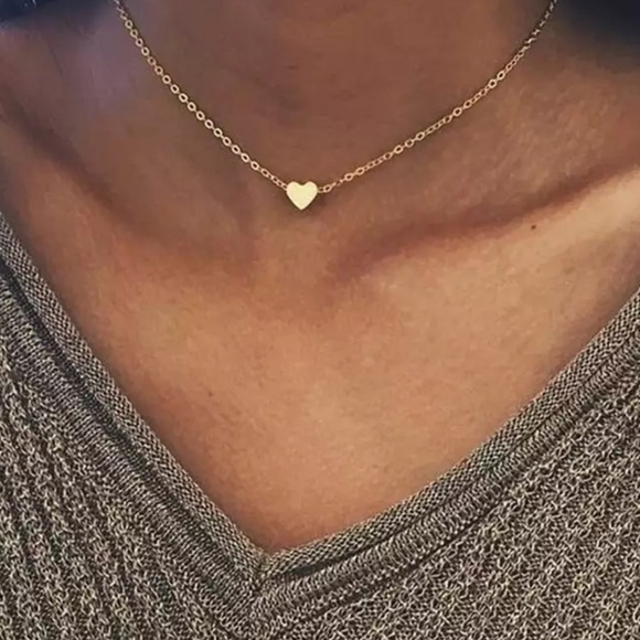 Boutique Jewelry - ✨HP!! Gold Plated Heart Choker Necklace✨